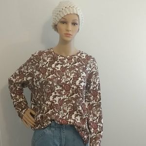 Croft and Barrow Paisley Long Sleeved Shirt